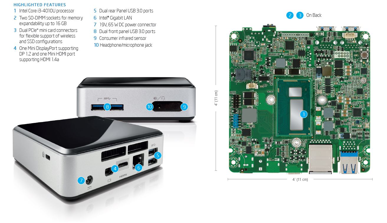 INTNUC-10002 Product specification and manual - Intel Next Unit of